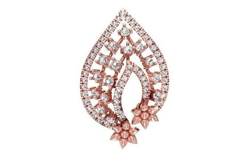 women pendant 3dm stl obj fbx render details necklace circular precious printable jewel gem engagement pendants jewelry roundel diamond cocktail fancy 3d print model - Mito3D