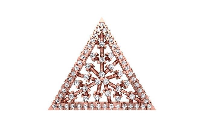 women pendant 3dm stl obj fbx render details necklace round circular precious printable jewel gem engagement pendants jewelry diamond roundel cocktail fancy 3D print model - Mito3D