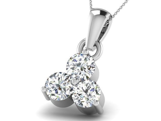 femmes pendentif 3dm stl obj fbx rendre détails bijoux précieux mariage or imprimable diamant mode anneaux masse collection solitaire engagement pendentifs lumière wt 3D print model - Mito3D