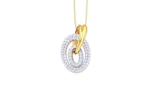 KADIN kolye 3dm stl obj fbx render detaylar Solitaire mücevher nişan kokteyl düğün gümüş altın kolyeler elmas fantezi takı moda 3d print model - Mito3D