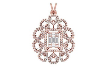 women pendant 3dm stl obj fbx renders details necklace jewellery diamond silver gold jewelry roundel gem engagement pendants 3d print model - Mito3D