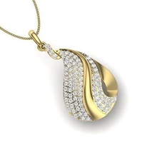 femmes pendentif 3dm stl rendre bijoux imprimable gemme diamant or argent mariage engagement bijou sterling blanc brillant platine luxe précieux Collier pendentifs 3d print model - Mito3D