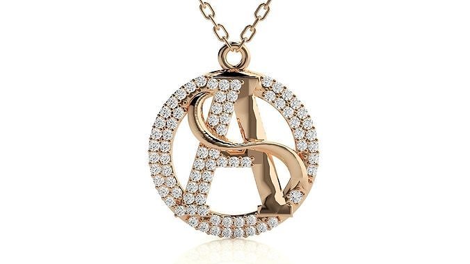 KADIN kolye 3dm stl vermek detaylar mücevher yazdırılabilir elmas altın gümüş düğün sterlin markalı takı 3D print model - Mito3D