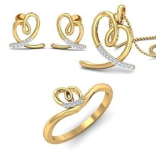 mulheres pingente anel brinco conjunto 3dm stl render joalheria luxo elegante gema ouro prata Casamento diamante pulseira colares rinoceronte acessório beleza moda Projeto 3d print model - Mito3D