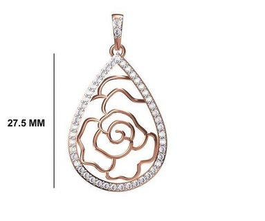 femmes pendentif stl jcd détails Collier bijoux diamant argent or cocarde rond circulaire précieux imprimable bijou gemme engagement pendentifs bague anneaux 3d print model - Mito3D