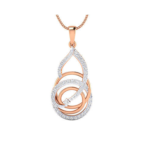Frauen Anhänger stl obj fbx rendert Einzelheiten Halskette Schmuck Diamant Silber Gold druckbar Juwel Engagement kreisförmig runden Cocktail schick 3D print model - Mito3D