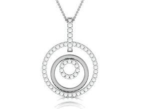 femmes pendentifs gemme mariage engagement bijou bijoux imprimable diamant argent or blanc brillant platine luxe précieux pendentif Collier sterling 3d print model - Mito3D