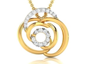 kadin kolye 3dm stl obj fbx vermek detaylar elmas yazdırılabilir düğün nişan mücevher i̇talyan altın takı beyaz parlak platin lüks değerli kolyeler narin 3d print model - Mito3D