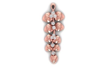 mujer colgantes 3dm stl obj fbx renders detalles colgante pendiente collar joyería diamante plata oro imprimible joya compromiso 3d print model - Mito3D
