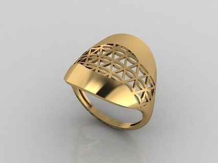 Frauen einfach Ring bereit stl 3dm Modelle Damen Ringe 3d Schmuck Gold Silber Miniset Diamant Luxus brillant 3dmodel Sterling 3d print model - Mito3D