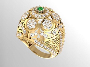 women ring jewelry jewel diamond engagement rings 3d print model - Mito3D