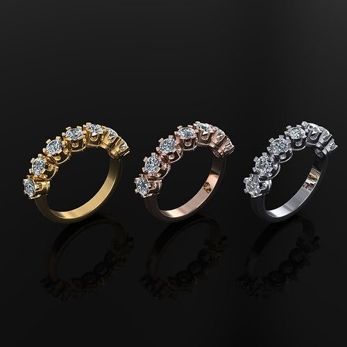 donne squillare gioielleria lusso elegante gemma oro argento nozze diamante orecchino braccialetto collane pendente rinoceronte accessorio bellezza moda design cad gioiello anelli 3D print model - Mito3D