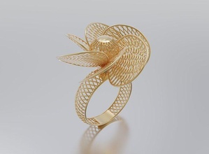 mulheres anel mulher ouro prata jóias jóia ilustração arte Projeto resumo retro símbolo padronizar decoração textura joalheria argolas 3d print model - Mito3D