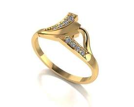 women ring jewelry silver printable diamond jewellery jewel engagement fashion gold platinum gem rings engagem beauty wedding 3d print model - Mito3D