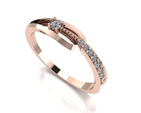 mujer anillo joyería joya plata diamante imprimible moda platino compromiso oro brillante belleza enganchar anillos 3d print model - Mito3D