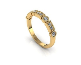 mulheres anel joalheria gema precioso platina ouro noivado casamento casamento prata imprimível moda jóia argolas diamante aniversário 3d print model - Mito3D