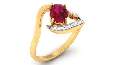 women ring printable gold jewelry rings wedding jewel silver engagement jewellery diamond gem 3d print model - Mito3D