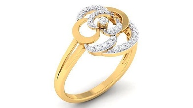 frauen ring druckbar gold schmuck ringe hochzeit juwel silber engagement diamant 3d print model - Mito3D