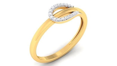 donne squillare stampabile anelli nozze fidanzamento gioiello gioielleria sterlina argento platino diamante oro 3d print model - Mito3D