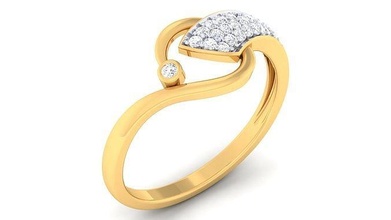 donne squillare stampabile anelli nozze fidanzamento gioiello gioielleria sterlina argento platino diamante oro 3d print model - Mito3D