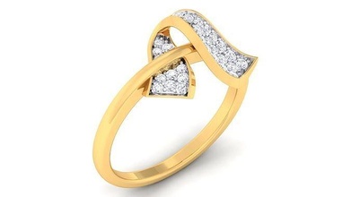donne squillare stampabile oro gioielleria anelli nozze gioiello argento fidanzamento diamante 3d print model - Mito3D