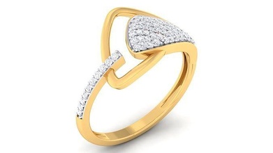 donne squillare gioielleria oro stampabile anelli nozze gioiello argento Fidanzamento diamante 3d print model - Mito3D