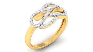 femmes bague imprimable anneaux mariage bijou bijoux argent engagement sterling platine diamant or 3d print model - Mito3D