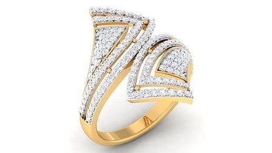 frauen ring druckbar gold schmuck ringe hochzeit diamant sterling engagement juwel 3d print model - Mito3D