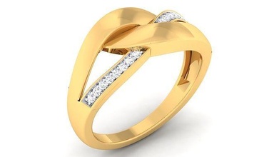 Frauen Ring druckbar Gold Schmuck Ringe Hochzeit Juwel Silber Engagement Diamant 3d print model - Mito3D