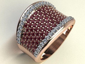 kadin yüzük altın takı gümüş elmas yazdırılabilir mücevher düğün shayeste tasarım moda cad yazdır model sterlin cnc yüzükler 3d print model - Mito3D