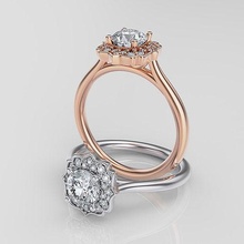 women ring jewelry wedding engagement platinum gold gem brilliant jewel diamond printable 3d silver fashion beauty brillant ruby diamant rings 3d print model - Mito3D