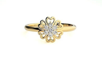 mulheres anel argolas Casamento noivado jóia jóias diamante imprimível ouro joalheria luz peso minimalista wt 3d print model - Mito3D