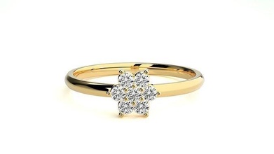 donne squillare anelli nozze fidanzamento gioiello gioielleria diamante stampabile oro luce peso minimalista magro wt 3d print model - Mito3D