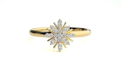mujer anillo anillos Boda compromiso joya joyería diamante imprimible oro ligero peso minimalista wt 3d print model - Mito3D