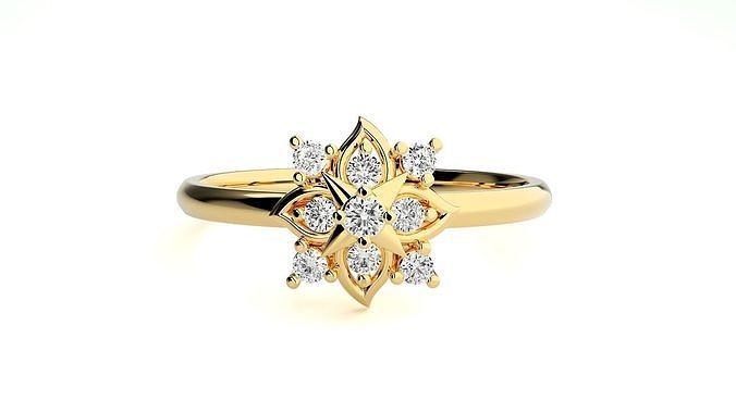 mulheres anel argolas Casamento noivado jóia jóias diamante imprimível ouro joalheria luz peso minimalista wt 3D print model - Mito3D