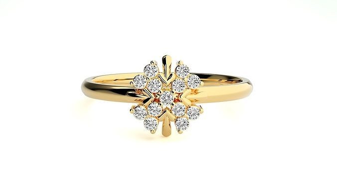 women ring rings wedding engagement jewel jewellery diamond printable gold jewelry light weight minimalist wt 3D print model - Mito3D