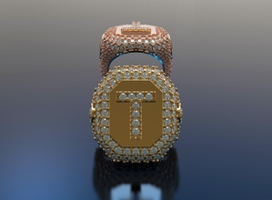 mulheres anel wuman luxo brilhando moda joalheria prata ouro diamantes brilhante diamante beleza plat 3dprinting cafajeste cromada safira argolas 3d print model - Mito3D