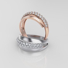 donne squillare gioielleria nozze Fidanzamento platino oro gemma brillante gioiello diamante stampabile 3d argento moda bellezza rubino diamant anelli 3d print model - Mito3D