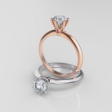 frauen ring schmuck hochzeit engagement platin gold juwel brillant diamant druckbar 3d silber mode schönheit ringe 3d print model - Mito3D