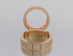 mujer anillo oro plata joyería joya diamante moda ciencias brillante libra esterlina belleza hembra zafiro compromiso rubí anillos 3d print model - Mito3D