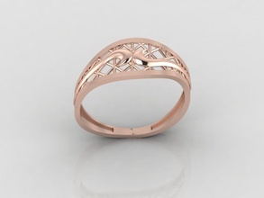 Frauen Ring Ringe Solitär druckbar Diamant Hochzeit Engagement Juwel Schmuck 3d print model - Mito3D