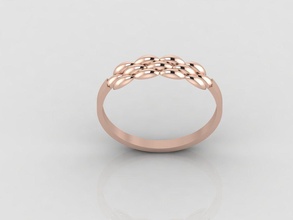 Frauen Ring Ringe Solitär druckbar Diamant Hochzeit Engagement Juwel Schmuck 3d print model - Mito3D