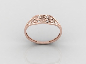 mujer anillo anillos solitario imprimible diamante Boda compromiso joya joyería 3d print model - Mito3D