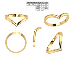 frauen ring gold diamant schmuck hochzeit engagement weiß silber ringe 3d print model - Mito3D