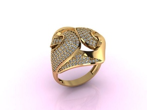 donne squillare anelli solitario sterlina stampabile diamante platino brillante nozze Fidanzamento prezioso gioielleria oro splendente gemma impostato lusso argento 3d print model - Mito3D