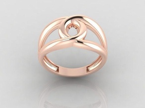 mulheres anel argolas solitário imprimível diamante Casamento noivado jóia jóias joalheria 3d print model - Mito3D