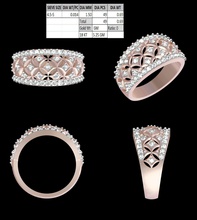 women ring jewelry gem gold womanring rings 3d print model - Mito3D