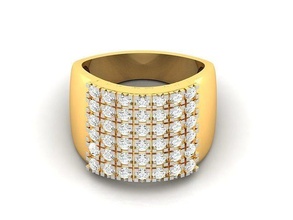women ring solitaire rings wedding engagement jewel jewellery diamond printable jewelry silver platinum luxury precious 3d print model - Mito3D