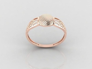 femmes bague anneaux solitaire imprimable diamant mariage engagement bijou bijoux 3d print model - Mito3D
