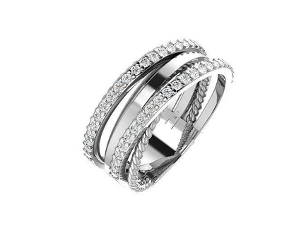 Frauen Ring Ringe Diamant Schmuck Juwel Platin Hochzeit Sterling Engagement druckbar wertvoll Luxus Silber Gold 3d print model - Mito3D